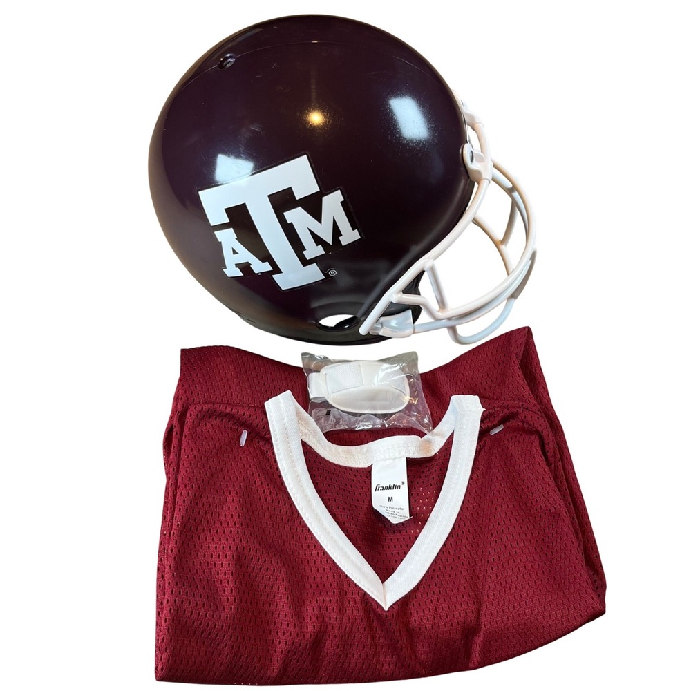 Franklin Texas A&M Aggies Youth Football Helmet and Jersey Set Maroon Size Med.